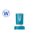 CI | Sello x'stamper quix personalizable color azul redondo diametro 20 mm q-34