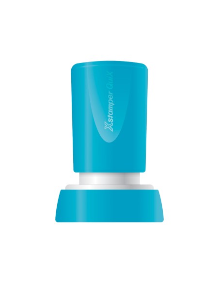CI | Sello x'stamper quix personalizable color azul redondo diametro 20 mm q-34