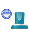 CI | Sello x'stamper quix personalizable color azul redondo diametro 38 mm q-53