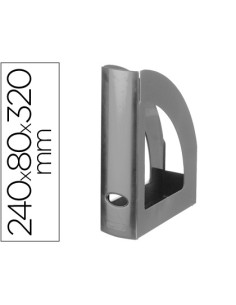 CI | Revistero plastico q-connect gris opaco