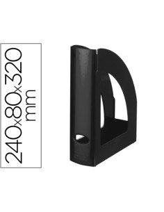 CI | Revistero plastico q-connect negro opaco