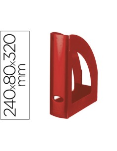 CI | Revistero plastico q-connect rojo opaco