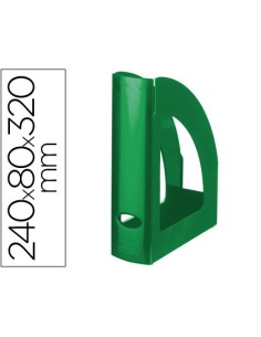 CI | Revistero plastico q-connect verde opaco