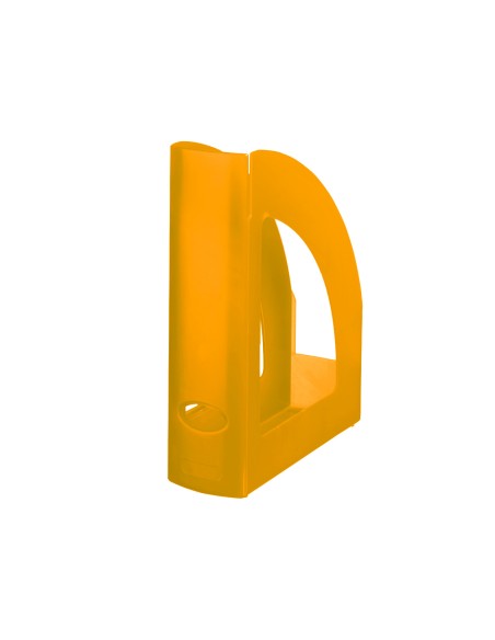 CI | Revistero plastico q-connect naranja translucido
