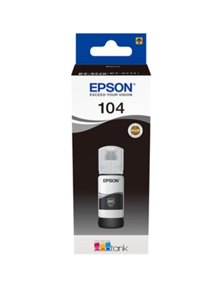Botella de tinta ECOTANK® ORIGINAL C13T00P140 - nº104BK