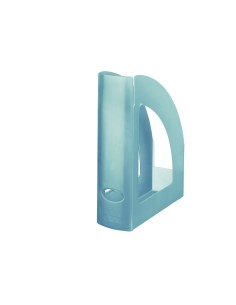 CI | Revistero plastico q-connect turquesa translucido 2
