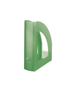 CI | Revistero plastico q-connect verde translucido 2