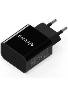 Cargador de Pared Aisens A110-0538/ 1xUSB Tipo-C PD3.0/...