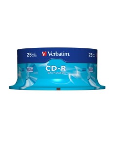 Cd-rom verbatim datalife 52x 700mb tarrina 25 unidades...