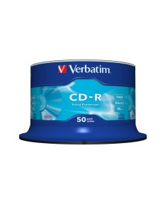Cd-rom verbatim datalife 52x 700mb tarrina 50 unidades...