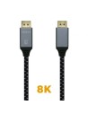 Cable Displayport 1.4 8K Aisens A149-0437/ Displayport Macho - Displayport Macho/ 2m/ Negro Gris