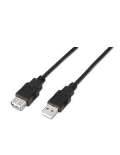 Cable Alargador USB 2.0 Aisens A101-0015/ USB Macho - USB...