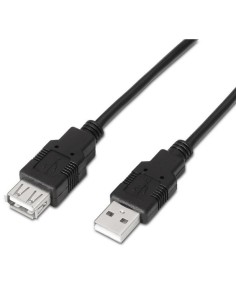 Cable Alargador USB 2.0 Aisens A101-0016/ USB Macho - USB...