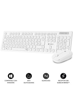 Teclado y Ratón Subblim Combo Business Slim Silencioso...