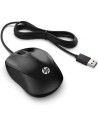 Ratón con cable hp 1000 - óptico - 1200dpi - scroll + 3 botones - cable usb 1.5m - color negro