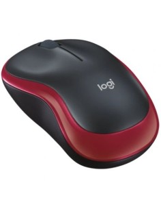 Ratón inalámbrico logitech m185 rojo nano receptor usb...
