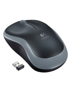 Ratón inalámbrico  logitech m185 gris nano receptor usb...