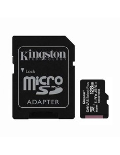 Tarjeta microsd xc - 128gb + adaptador kingston canvas...