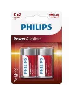 Pack de 2 Pilas C Philips LR14P2B/10/ 1.5V/ Alcalinas