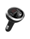 Transmisor fm/mp3 bluetooth para coche sunstech fmt400btusb  black- 12/24v - pantalla 2cm - 2*usb (5v/2.1a) - micro sd - func. 