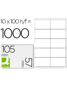 CI | Etiqueta adhesiva q-connect kf10658 tamaño 105x57 mm...