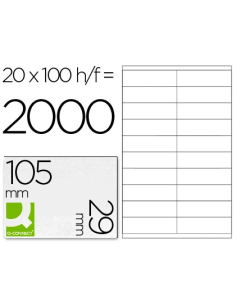CI | Etiqueta adhesiva q-connect kf26093 tamaño 105x29 mm...
