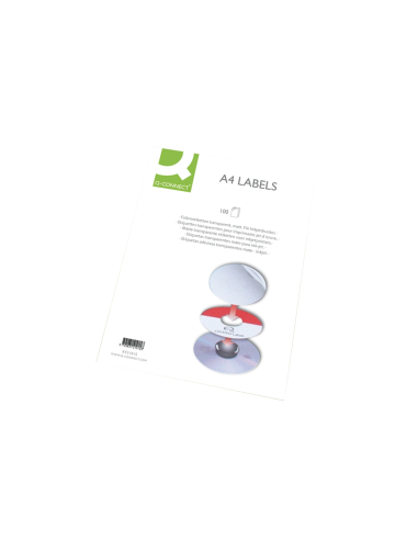 CI | Etiqueta adhesiva q-connect kf10652 tamaño 96,5x42,3 mm fotocopiadora laser ink-jet caja con 100 hojas din a4