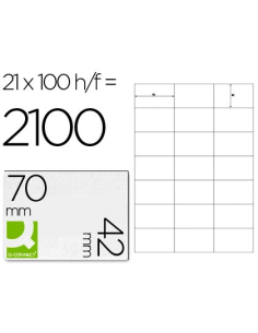 CI | Etiqueta adhesiva q-connect kf10648 tamaño 70x42 mm...