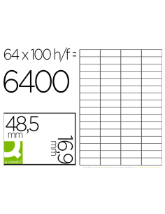 CI | Etiqueta adhesiva q-connect kf11207 tamaño 48,5x16,9...