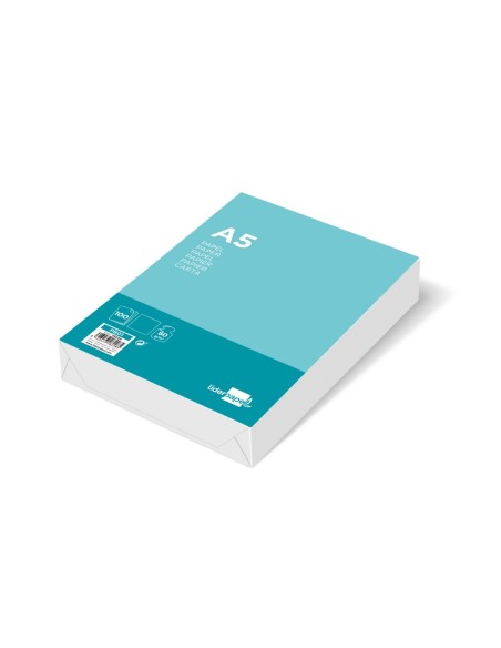 CI | Papel liderpapel a5 80g/m2 paquete de 100 blanco