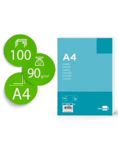 CI | Papel liderpapel a4 90g/m2 paquete de 100 blanco