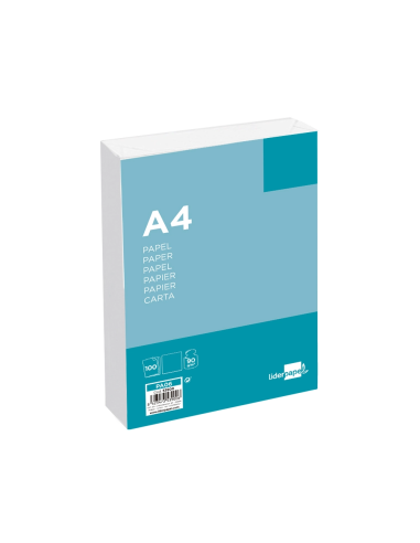 CI | Papel liderpapel a4 90g/m2 paquete de 100 blanco