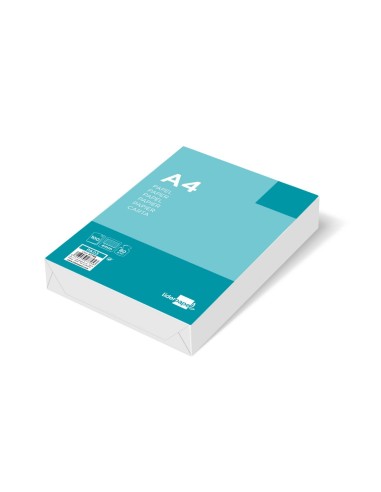 CI | Papel liderpapel a4 80g/m2 paquete de 100 sin taladros cuadro 4mm