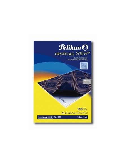 CI | Papel carbon pelikan azul tamaño a-4 -caja de 100 unidades