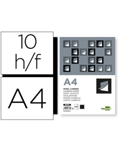 CI | Papel carbon liderpapel negro tamaño din a4 bolsa de...