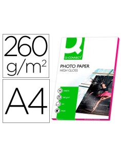 CI | Papel q-connect foto glossy din a4 alta calidad...