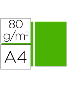 CI | Papel color liderpapel a4 80g/m2 verde intenso...
