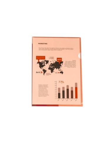 CI | Carpeta liderpapel dossier uñero 44000 polipropileno din a4 roja 20 hojas