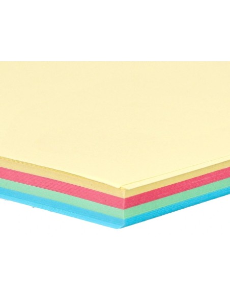 CI | Papel color liderpapel a4 80g/m2 4 colores surtidos paquete de 100
