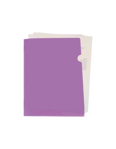 CI | Carpeta liderpapel dossier u ero polipropileno din a4 lavanda opaco 20 hojas