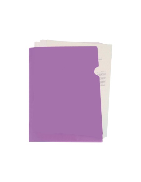 CI | Carpeta liderpapel dossier u ero polipropileno din a4 lavanda opaco 20 hojas