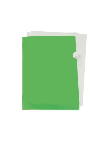 CI | Carpeta liderpapel dossier u ero polipropileno din a4 verde manzana opaco 20 hojas