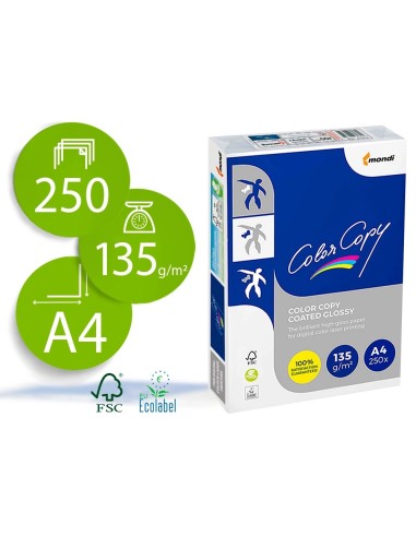 CI | Papel fotocopiadora color copy glossy din a4 135 gramos paquete 250 hojas