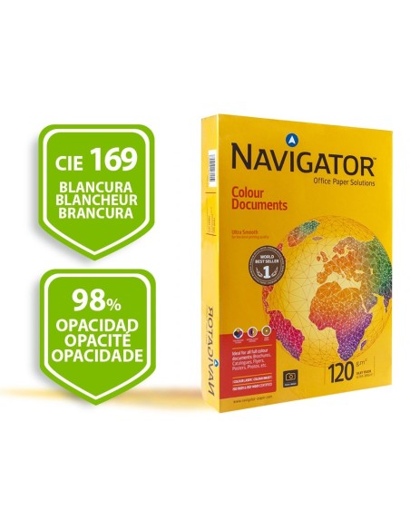 CI | Papel fotocopiadora navigator din a3 120 gramos paquete de 500 hojas