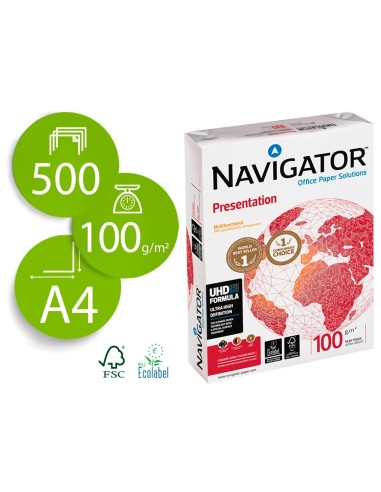 CI | Papel fotocopiadora navigator din a4 100 gramos papel multiuso ink-jet y laser-paquete de 500 hojas