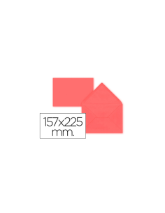CI | Sobre liderpapel c5-ea5 rojo 157x225mm 80 gr pack de...