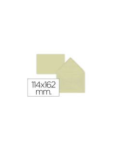 CI | Sobre liderpapel c6 crema 114x162 mm 80gr pack de 15...