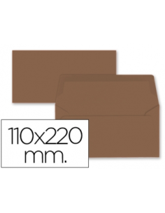 CI | Sobre liderpapel americano marron 110x220 mm 80 gr...