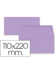 CI | Sobre liderpapel americano lila 110x220 mm 80 gr...