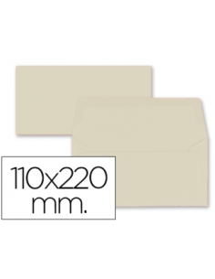 CI | Sobre liderpapel americano crema 110x220 mm 80 gr...